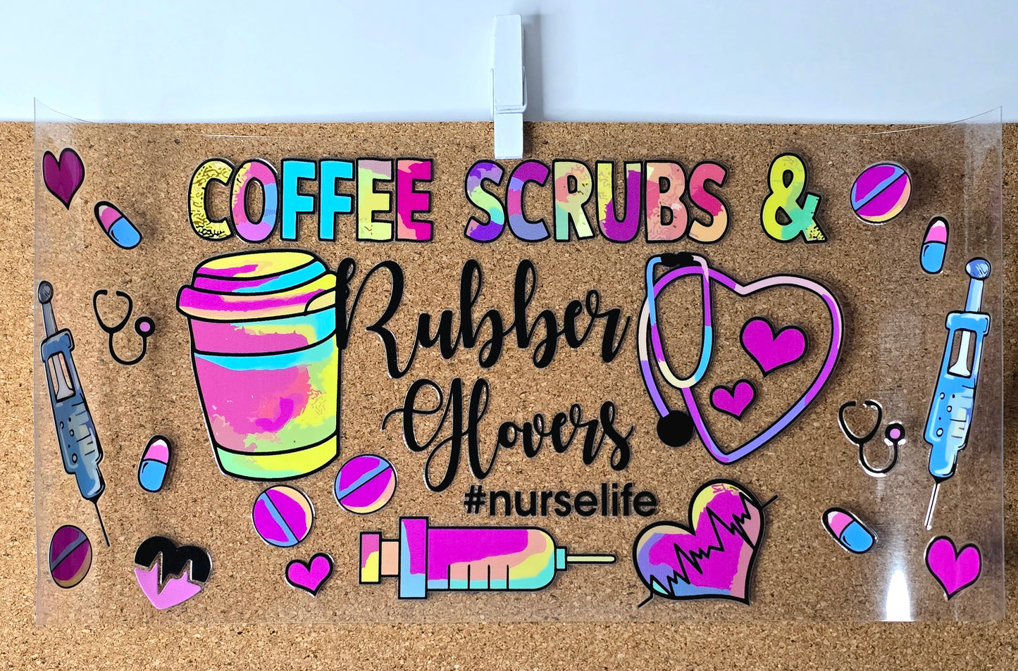 coffee scrubs & rubber gloves