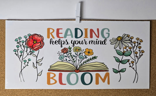 Reading helps your mind bloom