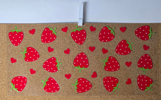 Strawberries with hearts