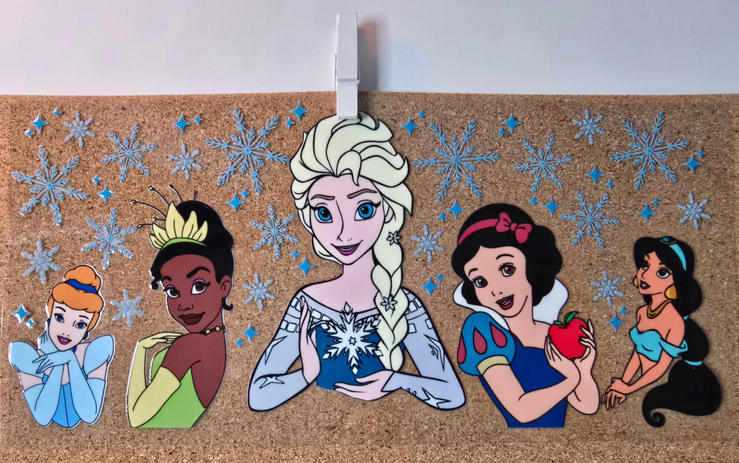 Princesses with snowflakes