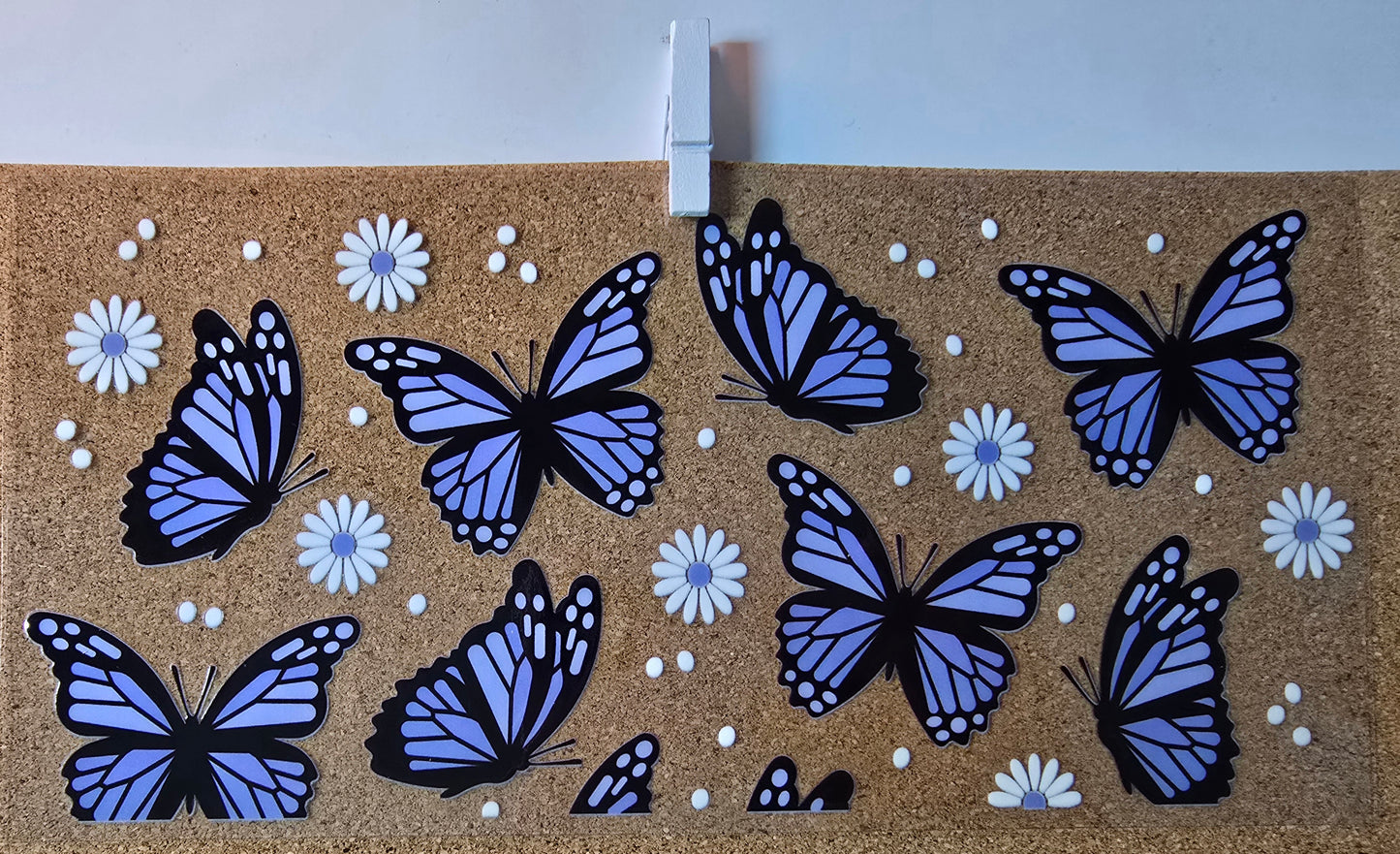 Butterflies with flowers